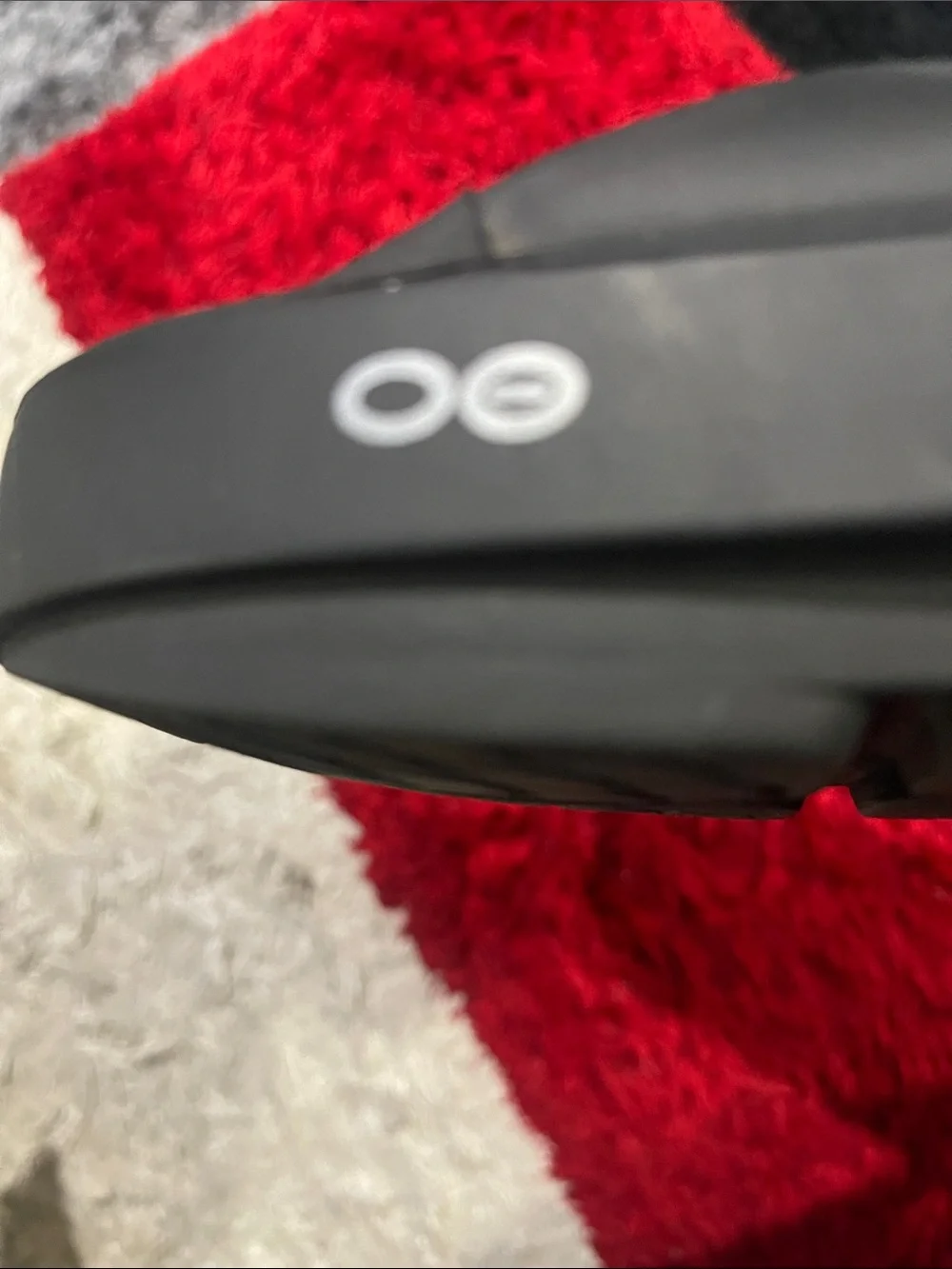 OOFOS Black Recovery Flip Flops